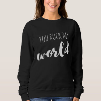 Du får min värld att rocka Kärlek Citat Says T Shirt