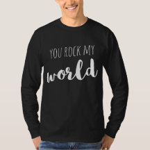Du får min värld att rocka T-shirt med kärlekssprå