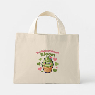 Du får mitt hjärta att blomma Söt Kawaii Matcha Mini Tygkasse