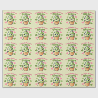 Du får mitt hjärta att blomma Söt Kawaii Matcha Presentpapper