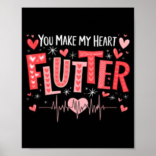 Du får mitt hjärta att darra hjärtsjuksköterska Va Poster