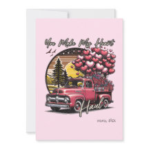 Du får mitt hjärta att häva Vintage Truck Valentin