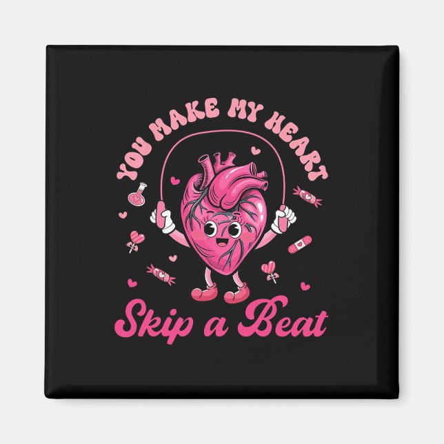 Du Får Mitt Hjärta Att Hoppa Över Ett Slag Kardiol Magnet (Framsidan)