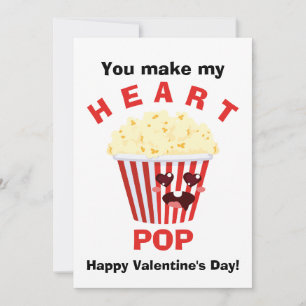 Du får mitt hjärta att POPPA Majsvalentinesdag Julkort