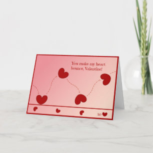 Du får mitt hjärta att studsa, Valentine - Helgdag Helgkort