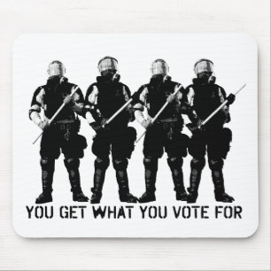 Du får vad du röstar för Mousepad Musmatta