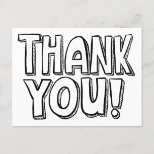 Du Färg IT-Roligten Hand Letade efter Tack-vykort Vykort
