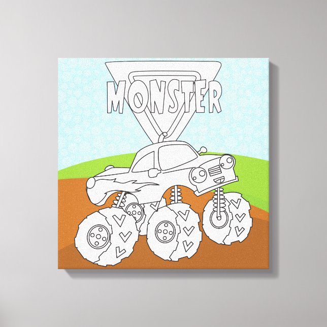 Du Färger mig och lägger till din TextWrapped-arbe Canvastryck (Framsida)