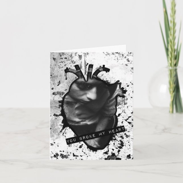 du fattiga mitt hjärta anatomiskt hjärta helgkort (Framsida)