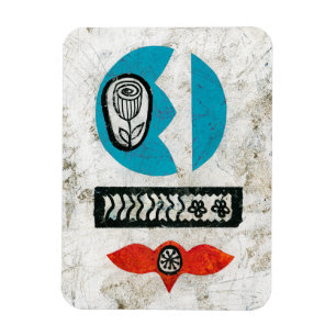 Du fick en blommig kylmagnet magnet