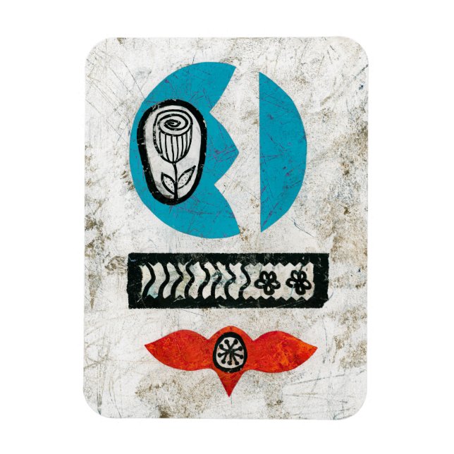 Du fick en blommig kylmagnet magnet (Vertikal)