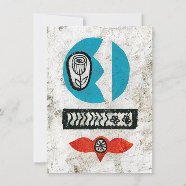 Du fick ett blomstrande hälsningskort kort (Framsida)