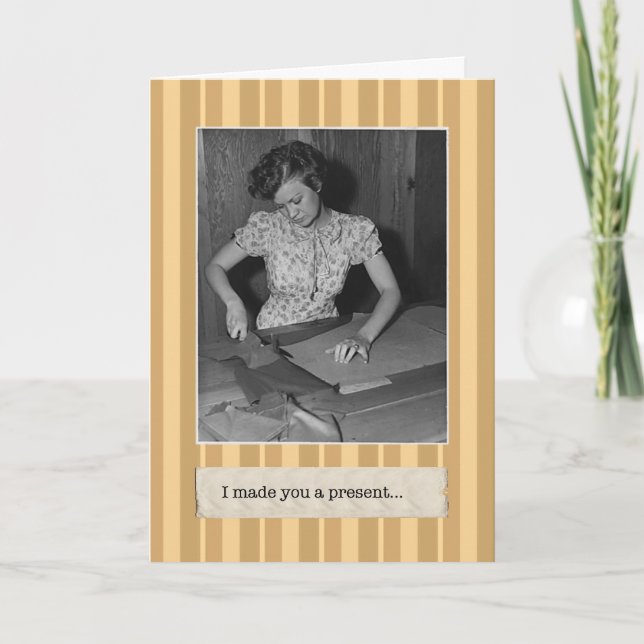 Du fick ett nuvarande födelsedagskort kort (Framsida)