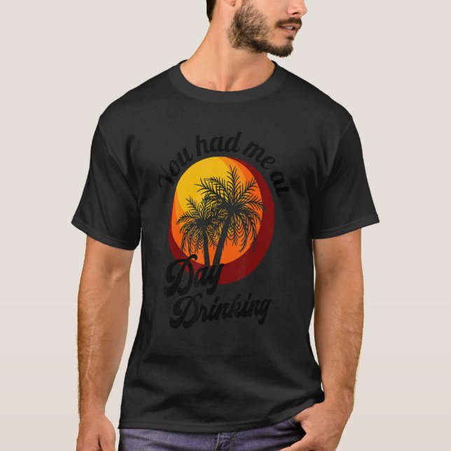 Du fick mig att dricka Retro Beach Sommarfam. T Shirt (Framsida)