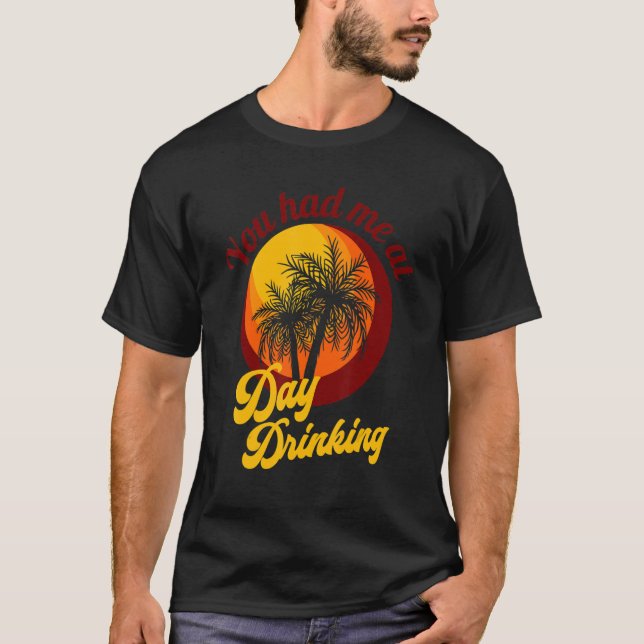 Du fick mig att dricka Retro Beach Summer Fami T Shirt (Framsida)