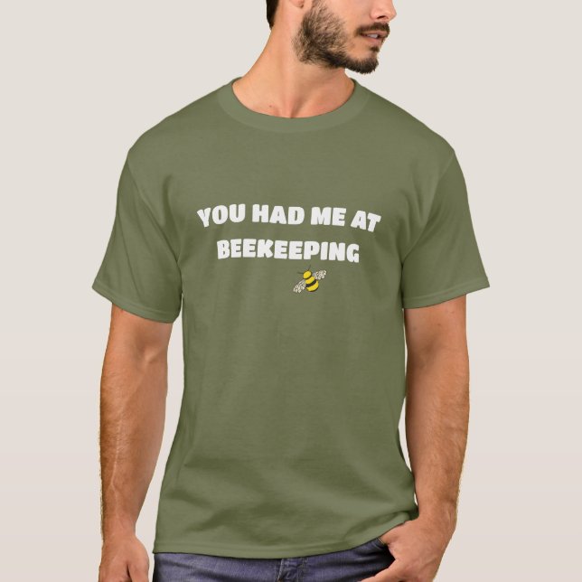 Du Fick Mig Med Biodling Roligt T Shirt (Framsida)