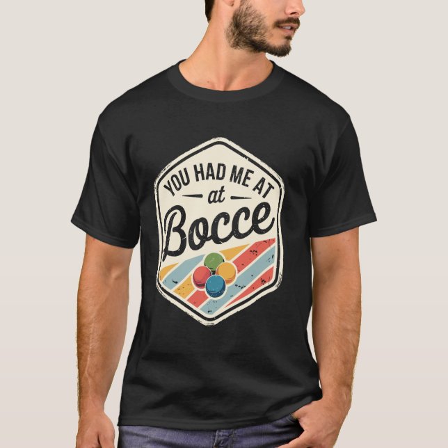 Du Fick Mig Med Bocciakulen T Shirt (Framsida)