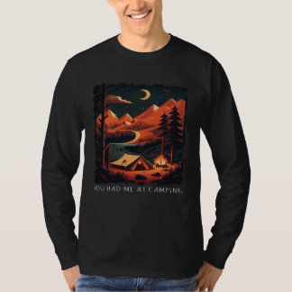 Du Fick Mig Med Camping retro camping T Shirt