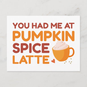 Du Fick Mig Med Pumpa Krydd Latte Vykort