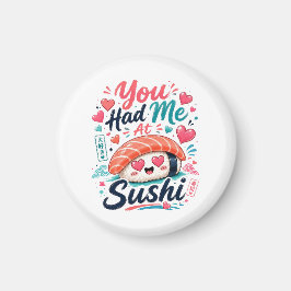 Du Fick Mig Med Sushi – Söt Kawaii Nigiri Magnet