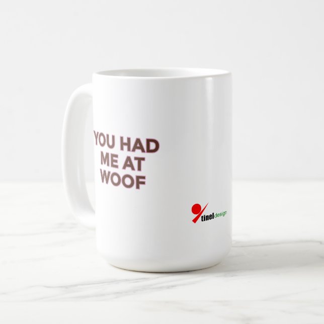 Du Fick Mig Med Voff | Pet Lovers Design Kaffemugg (Framsida vänster)