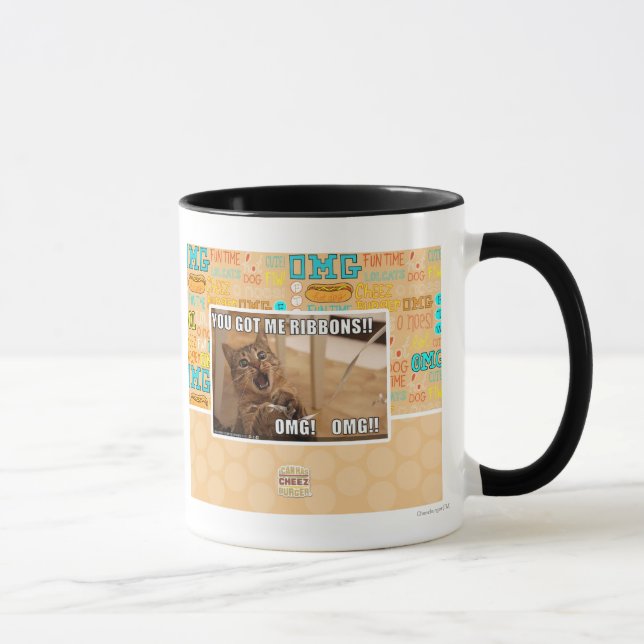 Du fick mig rosett band!! mugg (Höger)