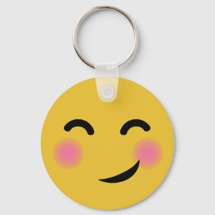 Du fick mig som rodnar emoji nyckelring