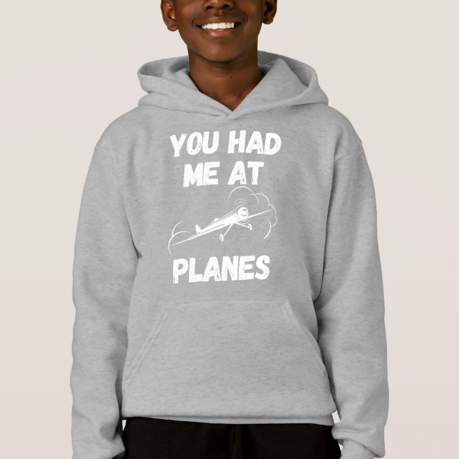 Du Fick Mig Vid Flygplan Typografi, Luftfart, Roli T Shirt (Framsida)