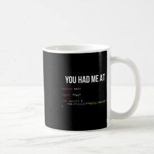 Du Fick Mig Vid Hej Världen Kodning Cool Gaming Ch Kaffemugg