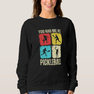 Du Fick Mig Vid Pickleball Retro Pickleball Sport  T Shirt