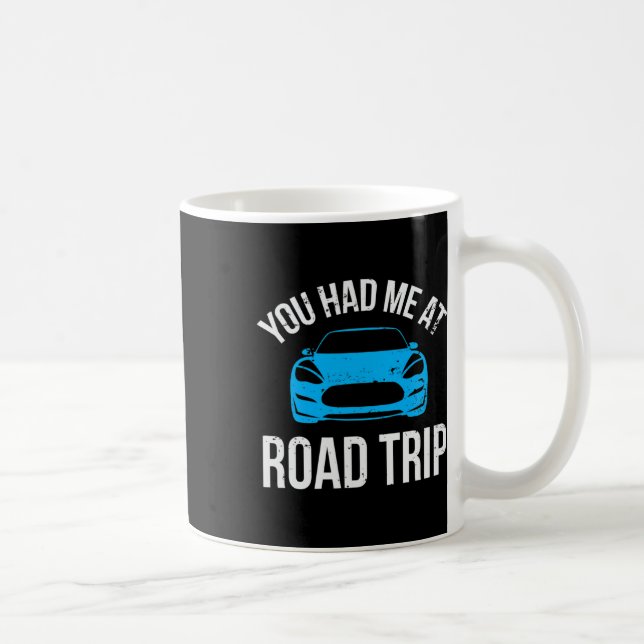 Du Fick Mig Vid Road Trip Husbil Resa Semester Bil Kaffemugg (Höger)