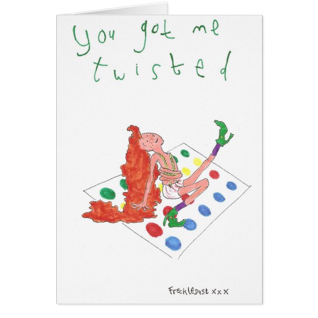 du fick mig vred hälsningskort (Framsidan)