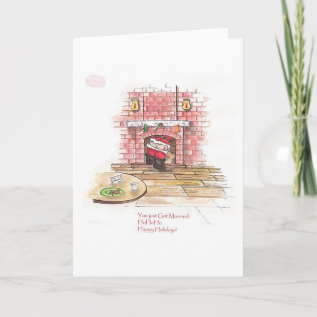 Du fick precis Mooned HOHOHO Helgkort (Framsida)