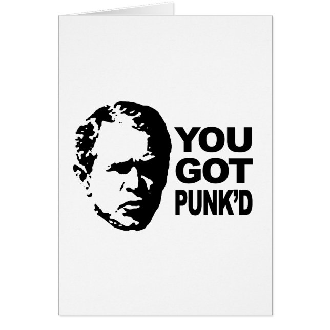 Du fick punk'd hälsningskort (Framsidan)