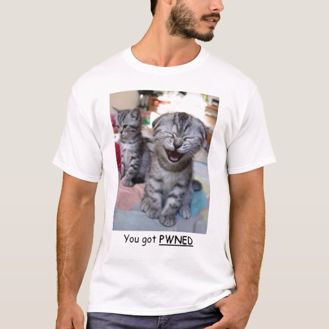 Du fick Pwned Tee Shirt (Framsida)