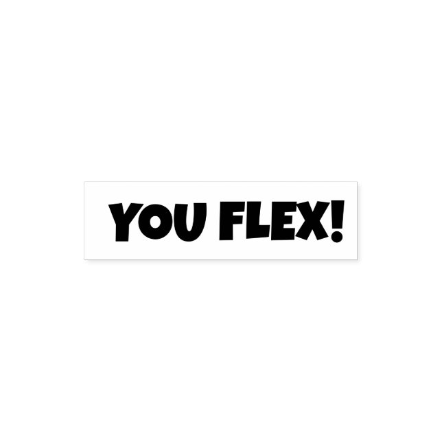 DU FLEX MEANING Bragging om något Självfärgande Stämpel (Design)
