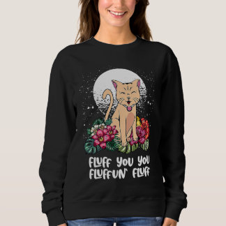 Du Fluffun Fluff Katt Djur Meme Kittel Djur P T Shirt