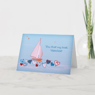 Du flyter min båt, Valentine - Helgdag Card Helgkort