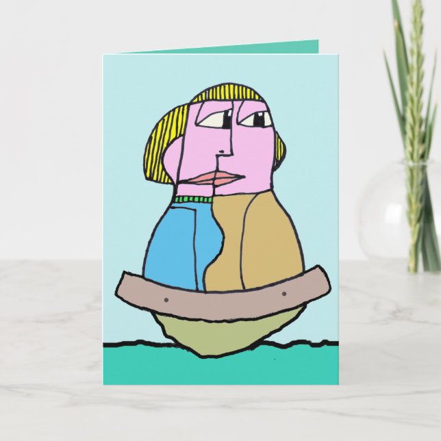 Du flyter mitt fartyghälsningkort, DenisGastonArt Kort (Framsida)