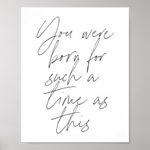 Du föddes så här länge poster