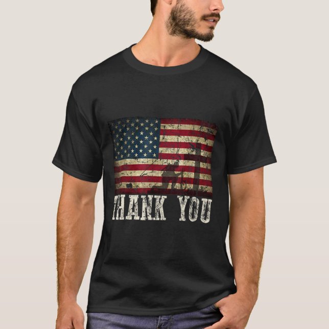 Du för dina tjänster - Veterandagen för dina tjäns T Shirt (Framsida)