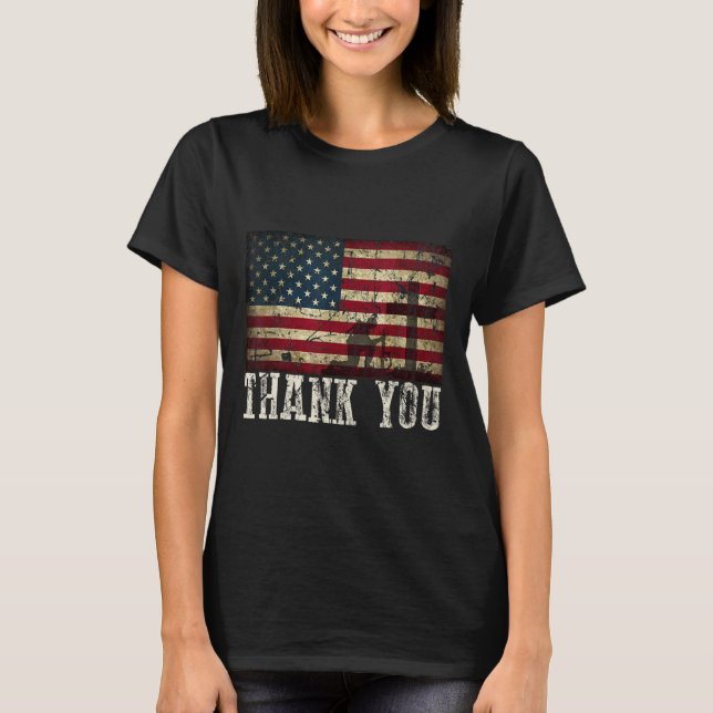 Du för dina tjänster - Veterandagen för dina tjäns T Shirt (Framsida)