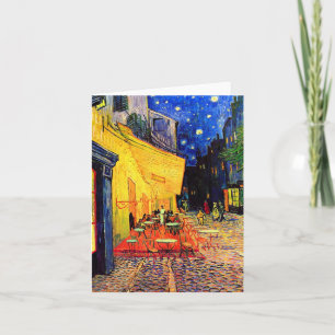 Du Fora Van Gogh för Cafeterrassställe konst Kort