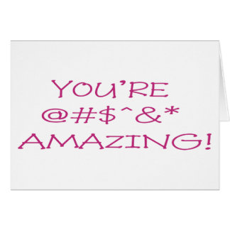 Du förbluffar hälsningskort