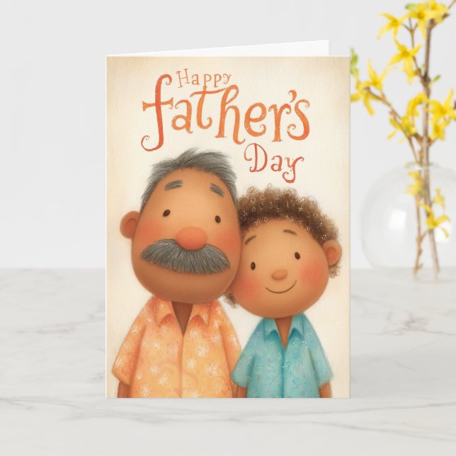 Du Formade Mitt Liv Fars Dag-kort Kort (Gul blomma)