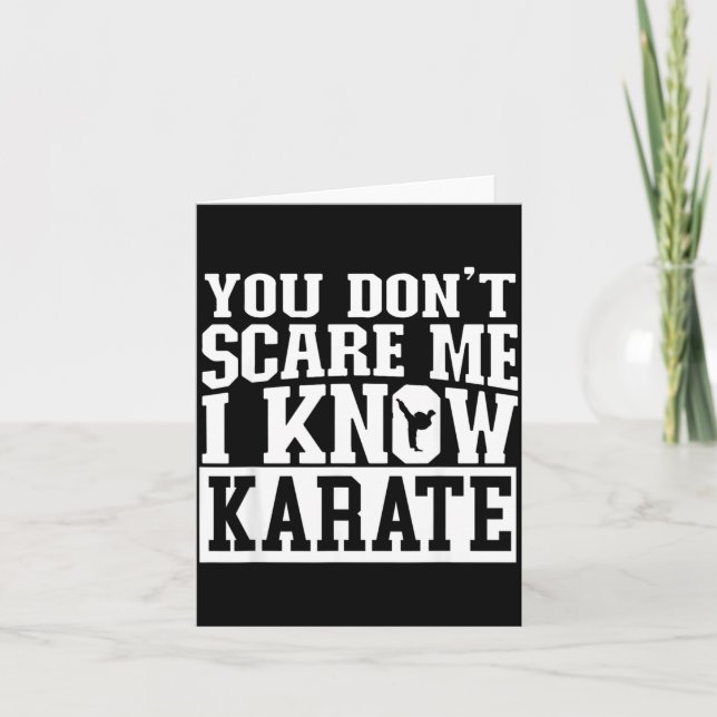 Du Förstår Mig Inte Jag Kan Karate Kort (Framsida)