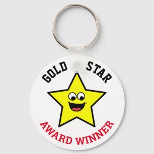 Du förtjänar en Guld Star Prisvinnare Nyckelring