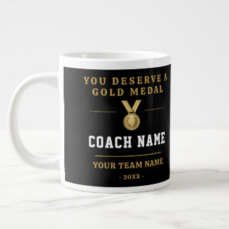 Du Förtjänar En Guldmedalj Coach Lag Foto Jumbo Mugg