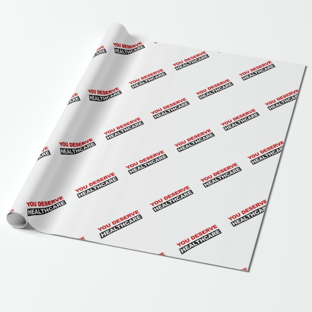Du förtjänar hälso- och sjukvård presentpapper (Utrullad)