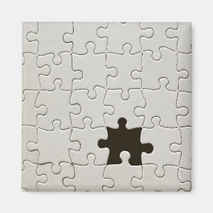 Du Fullkomnar Mig Romantisk Svart-vit Pusselbild Magnet